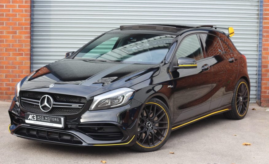 2017 (67) Mercedes-Benz A Class 2.0 A45 AMG Yellow Night Edition SpdS DCT 4MATIC (s/s) 5dr