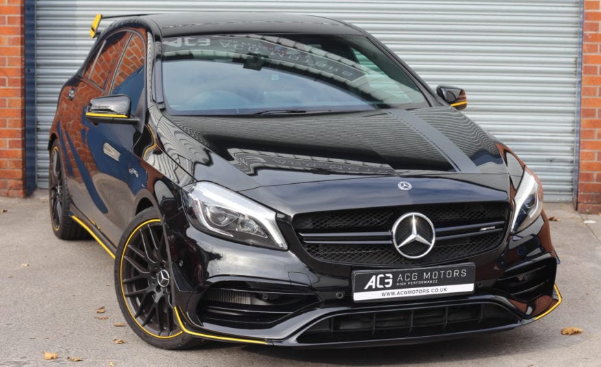 2017 (67) Mercedes-Benz A Class 2.0 A45 AMG Yellow Night Edition SpdS DCT 4MATIC (s/s) 5dr
