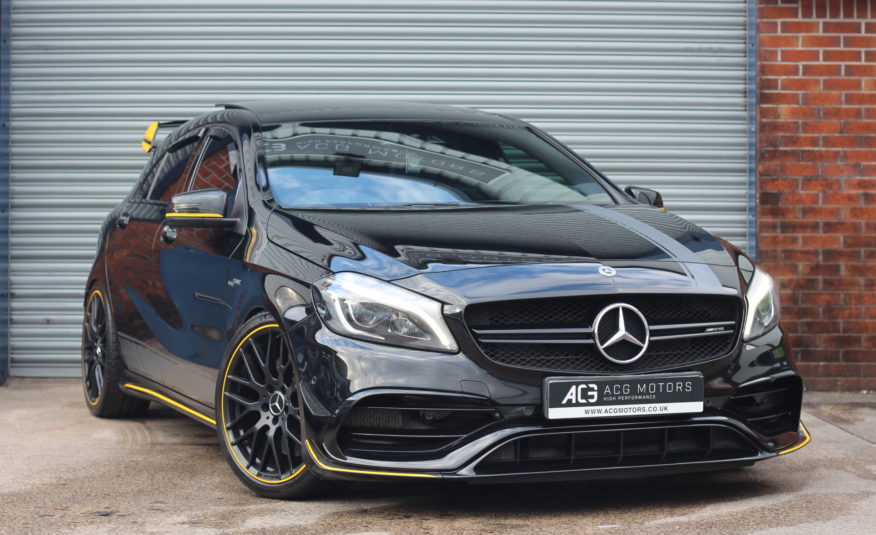 2017 (67) Mercedes-Benz A Class 2.0 A45 AMG Yellow Night Edition SpdS DCT 4MATIC Euro 6 (s/s) 5dr